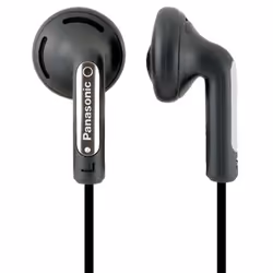 Panasonic RP-HV154E, Wired, 10 - 25000 Hz, Music, 6 g, Headphones, Black