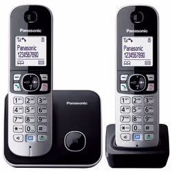 Panasonic KX-TG6812EB Twin DECT Cordless Telephone with LCD Display (2 Handsets)