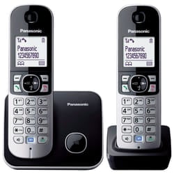 Panasonic KX-TG6812EB Twin DECT Cordless Telephone with LCD Display (2 Handsets)