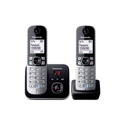 Panasonic KX-TG6822 DECT telephone Caller ID Black. Silver