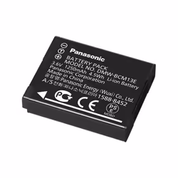 Panasonic DMW-BCM13E, 1250 mAh, 3.6 V, Lithium-Ion (Li-Ion)