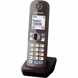 Panasonic KX-TGA681, Brown, 4.57 cm (1.8"), 103 x 65 pixels, Monochrome, White, Nickel-Metal Hydride (NiMH)