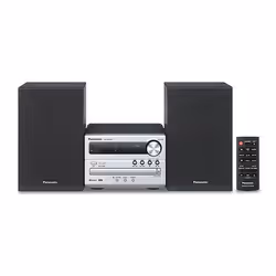 Panasonic SC-PM250EC-S, Home audio micro system, Silver, 1 discs, 20 W, 1-way, 10 cm