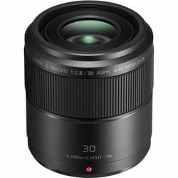 Panasonic Lumix G Macro 30mm / F2.8 ASPH. / MEGA O.I.S. SLR Macro lens Black