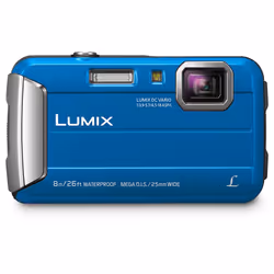 Panasonic Lumix DMC-FT30, 16.1 MP, 4608 x 3456 pixels, CCD, 4x, HD, Blue