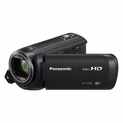 Panasonic HC-V380EG-K, 2.51 MP, MOS BSI, 25.4 / 5.8 mm (1 / 5.8"), Full HD, 7.62 cm (3"), LCD