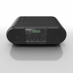 Panasonic RX-D500E-K Powerful & Portable CD with Sound Booster, radio Analog Black