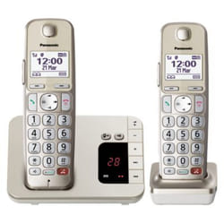 Panasonic KX-TGE262GN telephone DECT telephone Caller ID Champagne