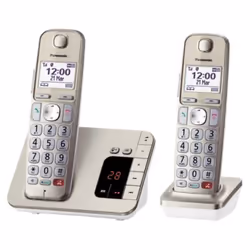 Panasonic KX-TGE262GN telephone DECT telephone Caller ID Champagne