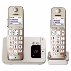 Panasonic KX-TGE262GN telephone DECT telephone Caller ID Champagne