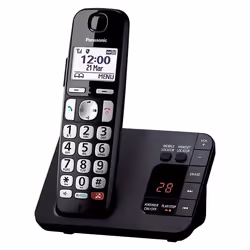 Panasonic KX-TGE820EB telephone DECT telephone Caller ID Black - Additional view 4