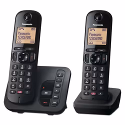 Panasonic KX-TGC262EB, DECT telephone, Wireless handset, Speakerphone, 50 entries, Caller ID, Black