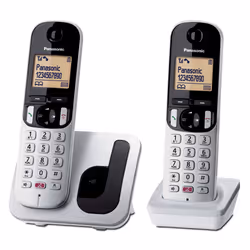 Panasonic KX-TGC250, DECT telephone, Wireless handset, Speakerphone, 50 entries, Caller ID, Black, Grey