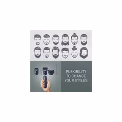 Panasonic ER-CKL2, MULTISHAPE Modular Personal Care System, Waterproof Beard and Hair Trimmer with Rechargeable Li-ion Battery, Black