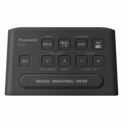 Panasonic RC-D8EG-K radio Clock Black