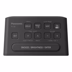 Panasonic RC-D8EG-K radio Clock Black