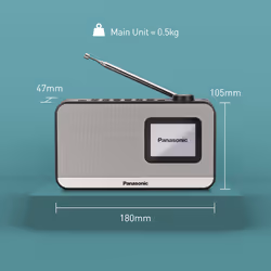 Panasonic RF-D15 Portable Digital Black, Silver - Additional view 8
