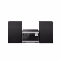 Panasonic SC-PM272, Home audio micro system, Silver, 1 discs, 20 W, 1-way, 10 cm