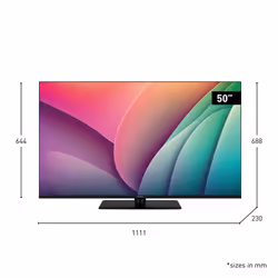 Panasonic -50W80AEZ TV 127 cm (50") 4K Ultra HD Smart TV Wi-Fi Black