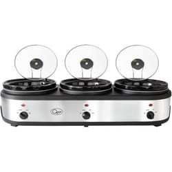 Quest 16530 3 Pot Electric Slow Cooker, Buffet Server & Food Warmer