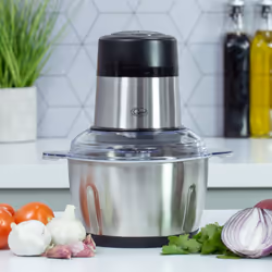Quest 31559 Stainless Steel Food Chopper / 1.8L Capacity / Chop, Blend, Mix & PurÃ©e / 2 Speed Operation / Stainless-Steel Bo ...