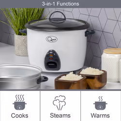 Quest 2-in-1 Rice Cookers & Steamers / 3 Sizes - 1.5 Litres