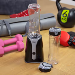 Quest 34029 Personal Blender & Smoothie Maker / 2 600ml Portable Bottles / Black