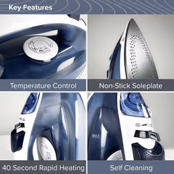 Quest 34140 Professional Steam Iron with Self Clean Function / 2200W