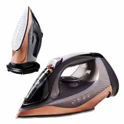 Quest 34149 Cordless Steam Iron / Ceramic Soleplate / Self-Cleaning / Quick Heat-Up / Adjustable Temperature / 350ml, 2400W