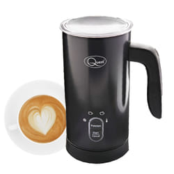 Quest 34179 Electric Milk Frother / Hot & Cold Coffee Frother / Double Walled Insulation / Non-Stick Easy Clean Interior / 300ml Capacity - Black