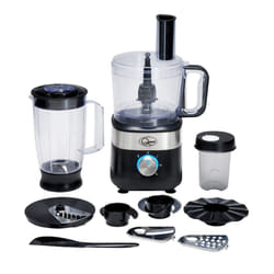 Quest 34800 Multifunctional Food Processor / 6-in-1 Chopper, Blender, Grinder & More / 2 Litre Bowl / 3 Speed Settings + Pulse / Dishwasher Safe Parts