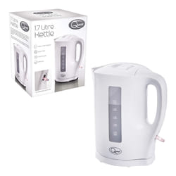 Quest 35019 1.7 Litre White Kettle / Spout Filter, Water Level Indicator