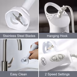 Quest 35090 Hand Blender / 2-Speed Control, Ergonomic Grip, Easy Clean