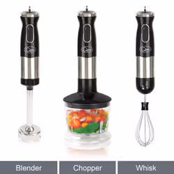 Quest 35099 3 in 1 Stick Blender / Variable Speeds, Turbo Pulse - Black