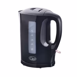 Quest 35109 1.7 Litre Black Kettle / Spout Filter, Water Level Indicator
