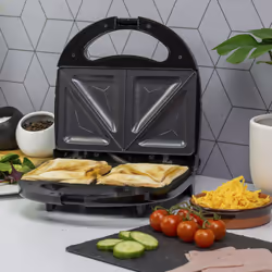 Quest 35129 750W 2 Slice Non Stick Sandwich Toastie Maker | Black