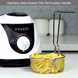 Quest 35150 1L Deep Fat Fryer / Non-Stick Basket With Removable Handle - Additional view 4