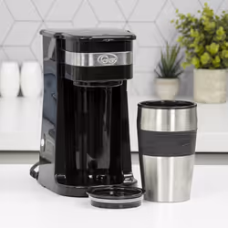 Quest 35189 Filter Coffee Machine / Portable Coffee Maker / 420ml Capacity / Travel Mug Included
