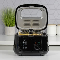 Quest 35239 2.5L Deep Fryer / Removable Lid & Adjustable Temperature, Black