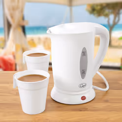 Quest 35440 0.5 Litre Compact Electric Travel Kettle / 600 W / White