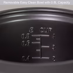 Quest 35530 0.8L Rice Cooker / Non-Stick Removable Bowl + Accessories - Additional view 5