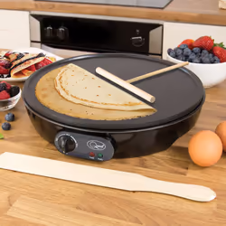 Quest 35540 Electric Pancake & Crepe Maker / 12" Non-Stick Hot Plate