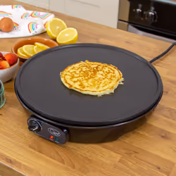 Quest 35540 Electric Pancake & Crepe Maker / 12" Non-Stick Hot Plate
