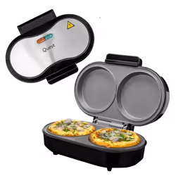Quest 35659 XL Dual Omelette Maker/Two Large Non-Stick Plates/Automatic Temperature Control/Easy Cleaning/Cool Touch Handle / ...
