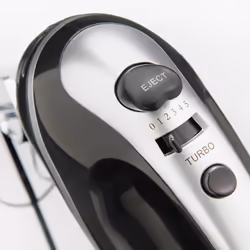 Quest 35810 Black Electric Hand Mixer / Complete With Chrome Beaters, Dough Hooks & Balloon Whisk - Additional view 5