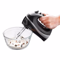 Quest 35810 Black Electric Hand Mixer / Complete With Chrome Beaters, Dough Hooks & Balloon Whisk - Additional view 7