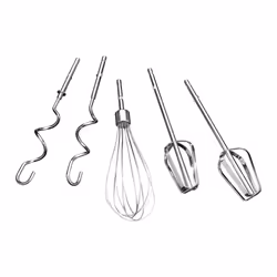 Quest 35820 Electric Hand Mixer / Complete With Chrome Beaters, Dough Hooks & Balloon Whisk