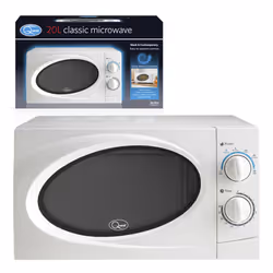 Quest Classic Dial Microwave Oven 6 Power Level Kitchen Appliance 700w White