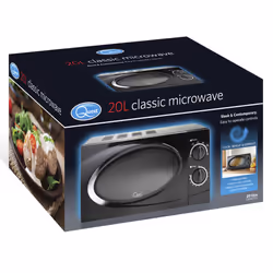 Quest Classic Dial Microwave Oven 6 Power Level Kitchen Appliance 700w Black