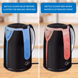Quest 35929 Cordless Dual LED Illuminated Kettle / 1.7 Litre Capacity